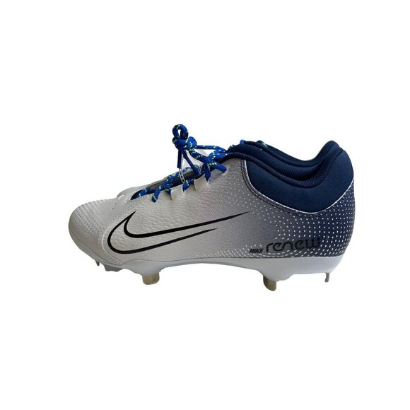 NEW! Nike Hyperdiamond 4 Pro Softball Cleats White Blue Renew Women's Size 9.5 - Picture 2 of 9